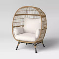 Steel Southport Rust Resistant Outdoor Patio Egg Chair Black - Threshold™