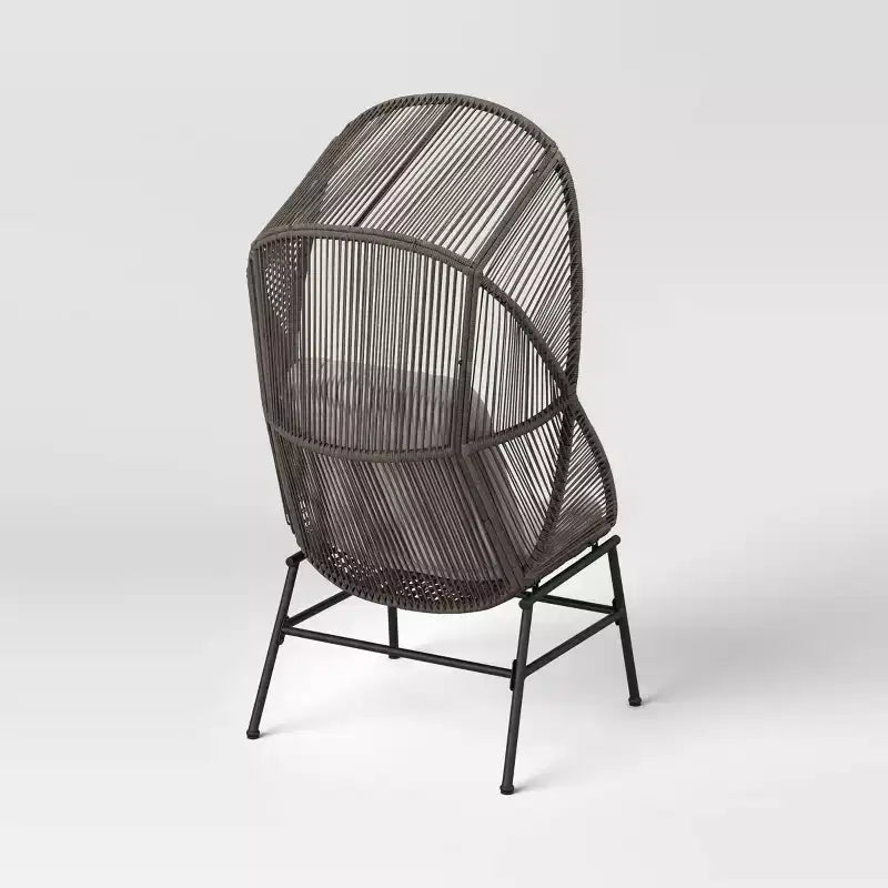 Chaise œuf Latigo Patio Statement grise - Threshold™
