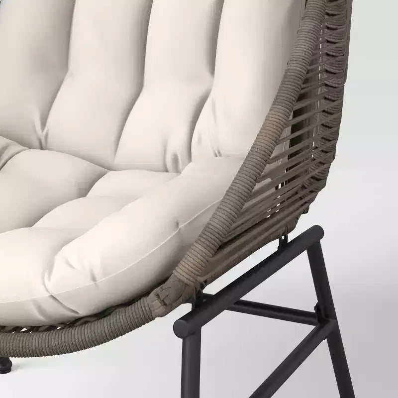 Chaise œuf Latigo Patio Statement grise - Threshold™