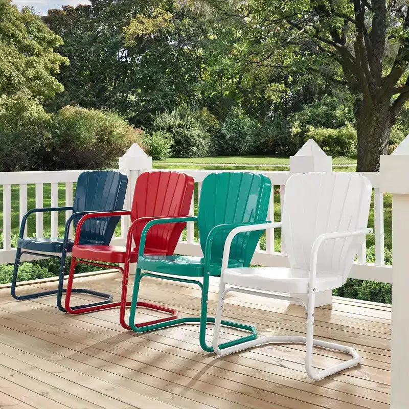 Chaises d'extérieur Ridgeland, lot de 2 - Bleu marine - Crosley