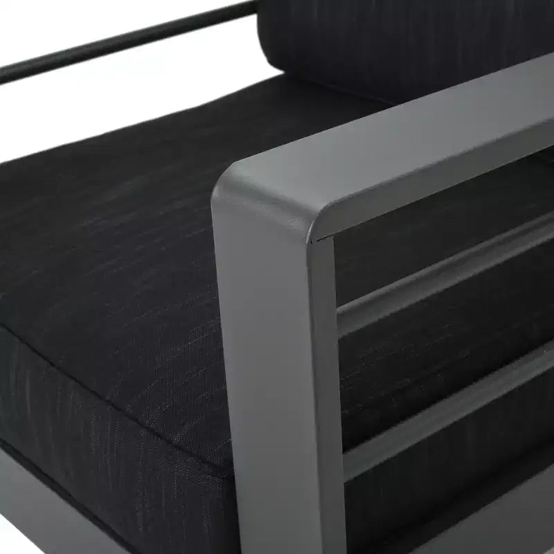 Lot de 4 fauteuils de club en aluminium Cape Coral : Résistants à l'eau et aux intempéries - Christopher Knight Home