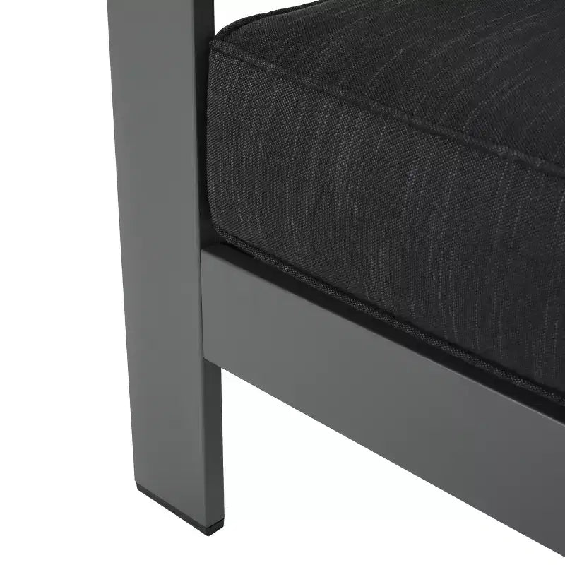 Lot de 4 fauteuils de club en aluminium Cape Coral : Résistants à l'eau et aux intempéries - Christopher Knight Home