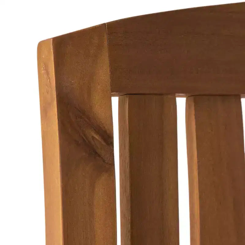 Fauteuil à bascule Selma Acacia avec coussin : Résistant aux intempéries, mouvement doux – Christopher Knight Home