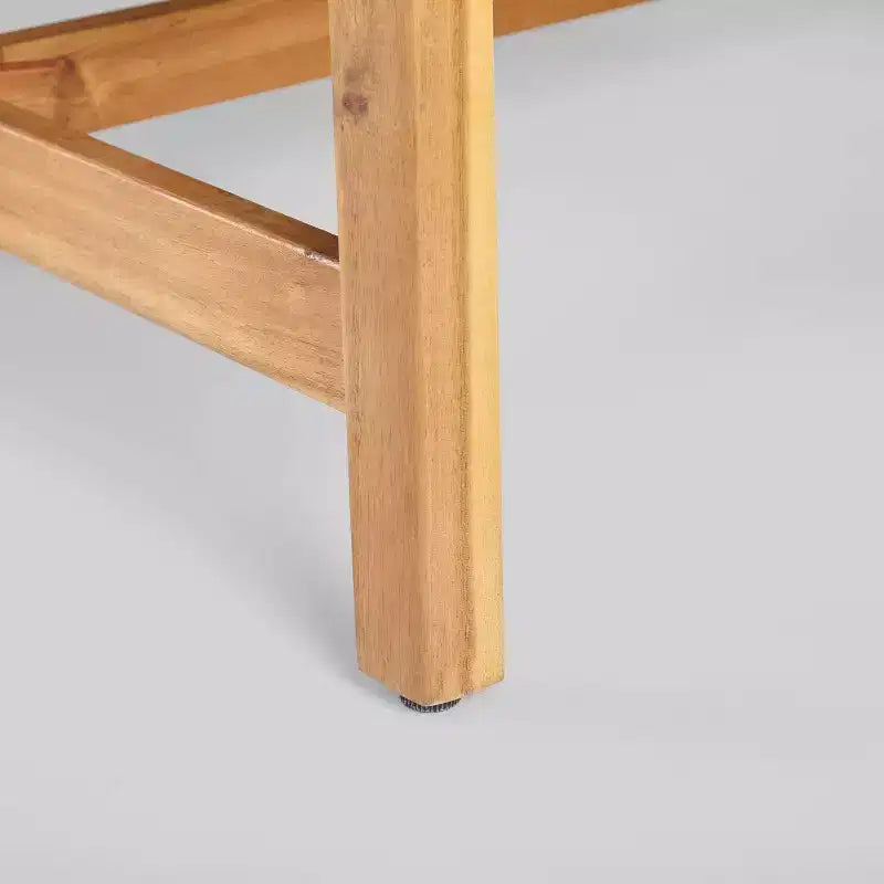 Lot de 4 chaises de club Hampton en osier de style Mid-Century : Cadre en bois d'acacia et fer - Christopher Knight Home
