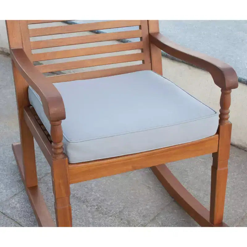 Chaise berçante Nantucket avec coussin gris - Merry Products