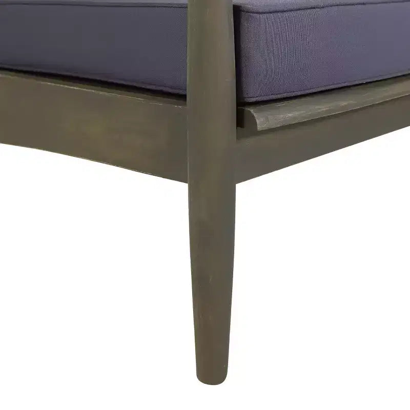 Chaises de jardin Willowbrook en bois d'acacia (lot de 2) - Gris/Gris foncé - Christopher Knight Home