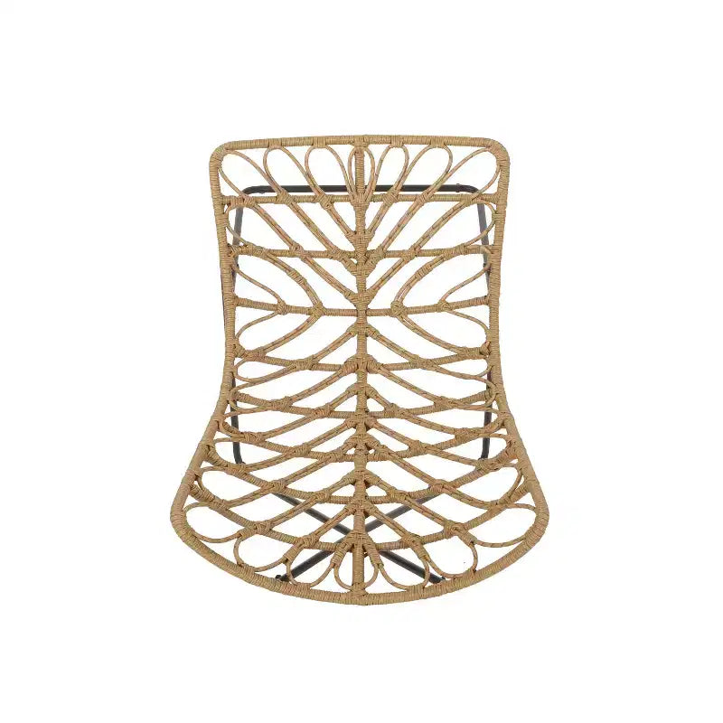 Christopher Knight Home Lot de 2 fauteuils d'appoint d'extérieur en osier Byson, marron clair/noir