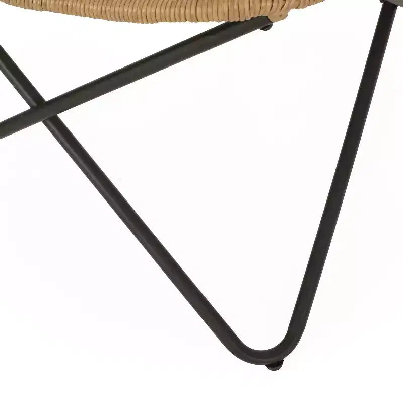 Lot de 2 chaises d'appoint Galtin en fer/osier pour l'extérieur : Résistantes aux UV, aux intempéries - Christopher Knight Home