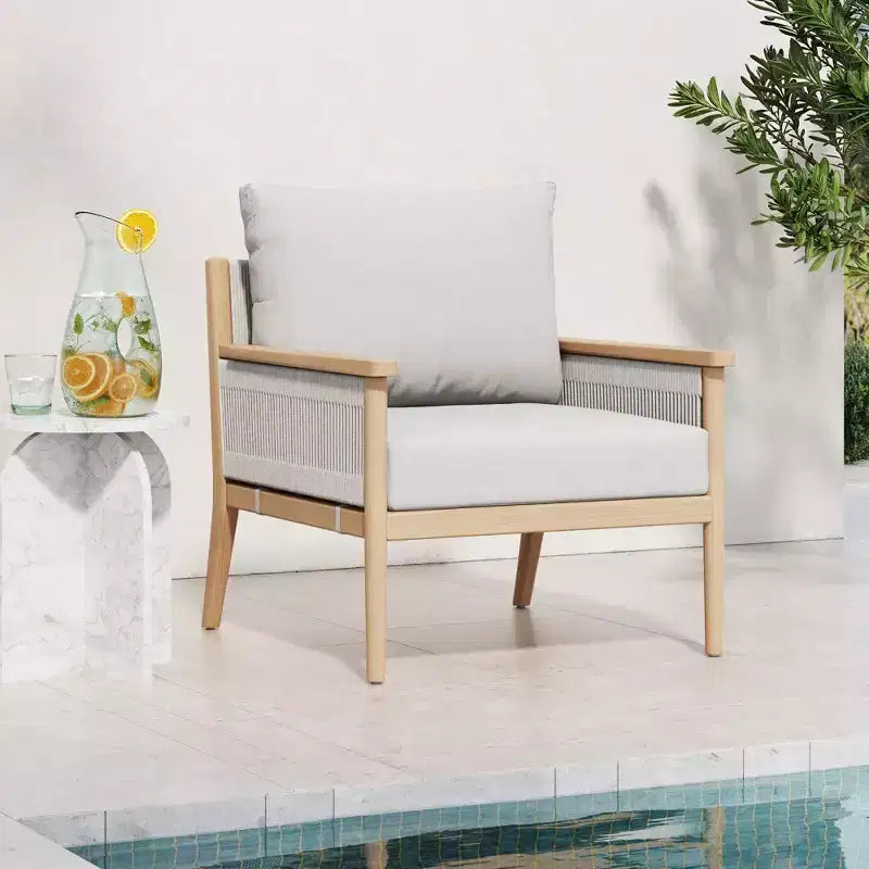 Nathan James Kayden Fauteuil d'appoint d'extérieur gris