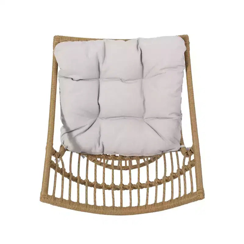 Christopher Knight Home Caryl Chaise de club d'extérieur avec coussins en osier marron clair/beige
