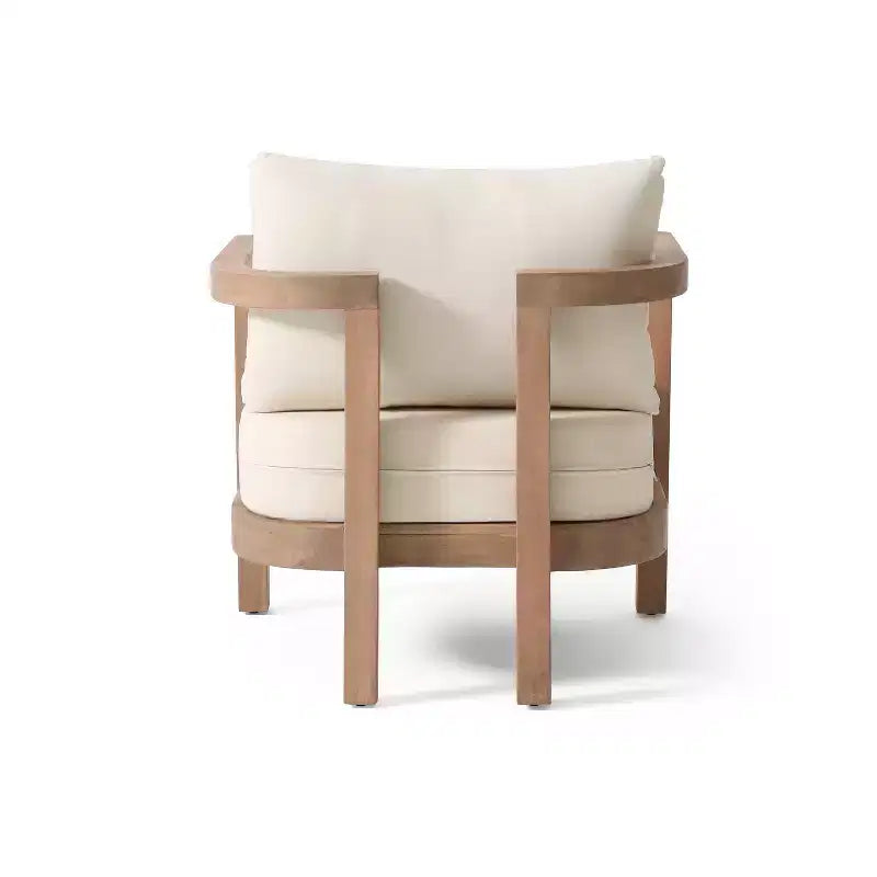 Christopher Knight Home Wichita Fauteuil de jardin en acacia avec coussins marron/beige