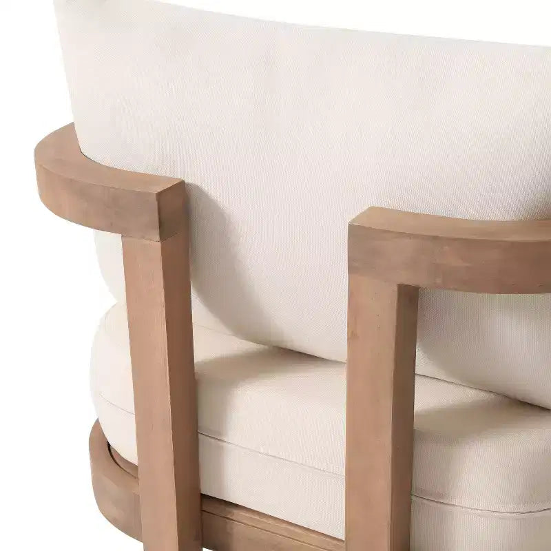 Christopher Knight Home Wichita Fauteuil de jardin en acacia avec coussins marron/beige
