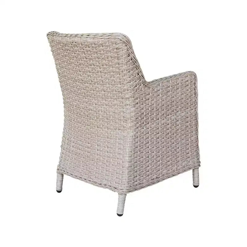 Chaise de patio en osier d'extérieur International Concepts avec coussin : cadre en aluminium, séchage rapide, remplissage en mousse