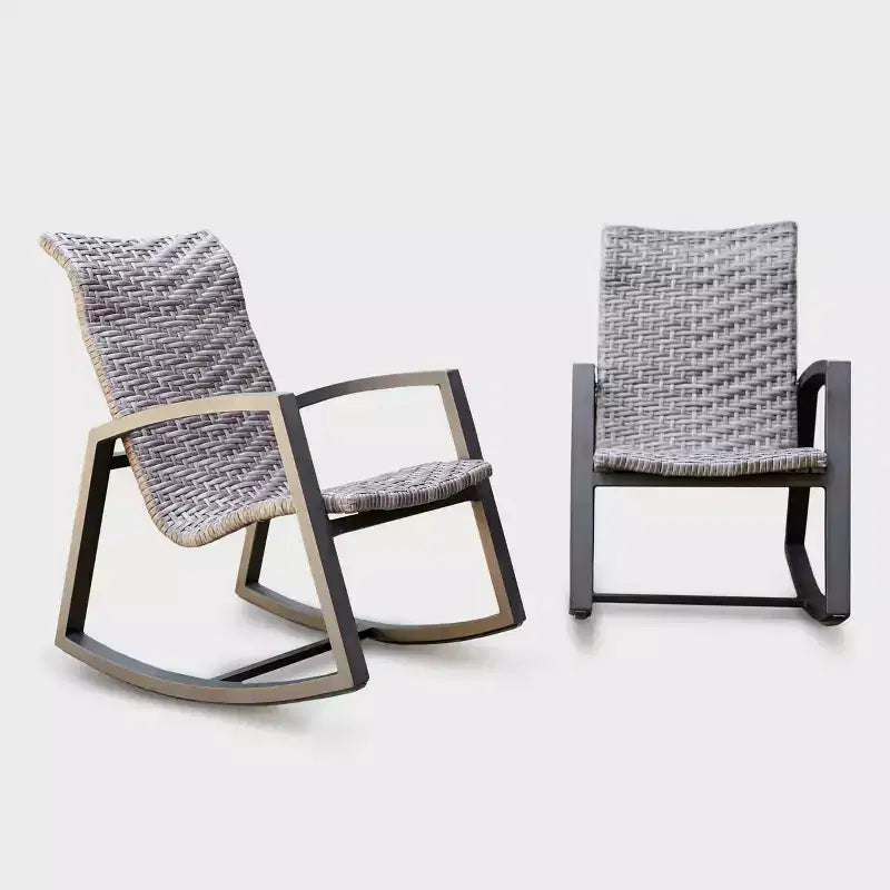 Leisure Made 2pc Marion Wicker Rocking Chairs