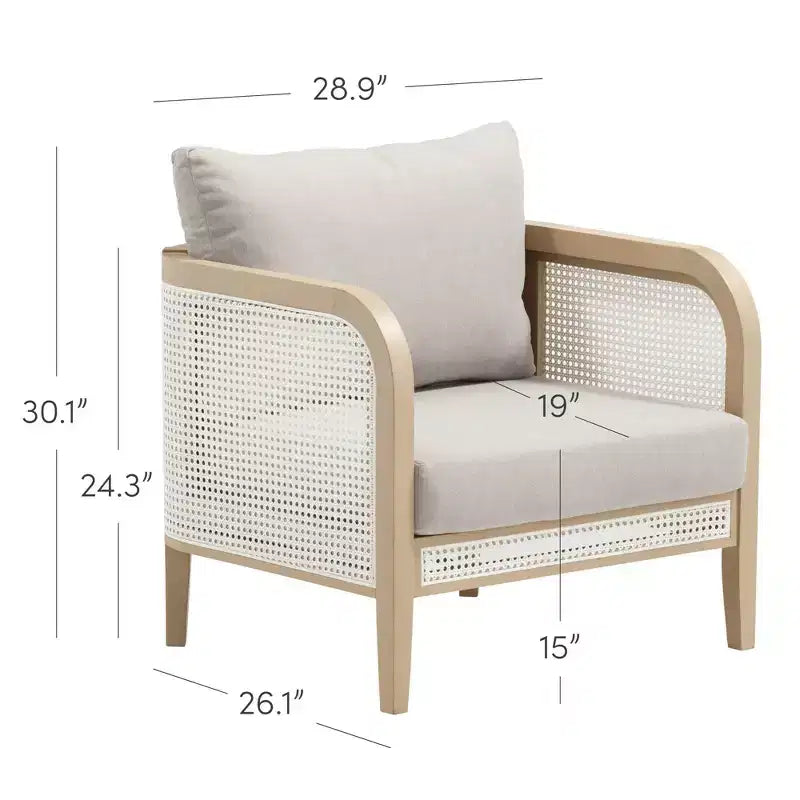 Chaise d'appoint d'extérieur Nathan James Twila gris