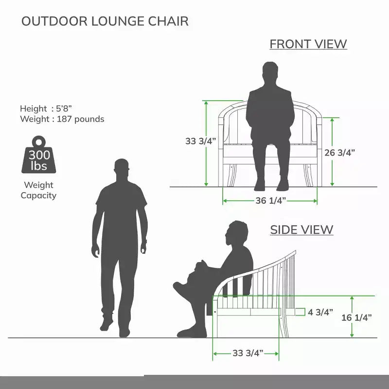 Chaise longue d'extérieur en teck Sonoma Lane Graford avec coussin taupe