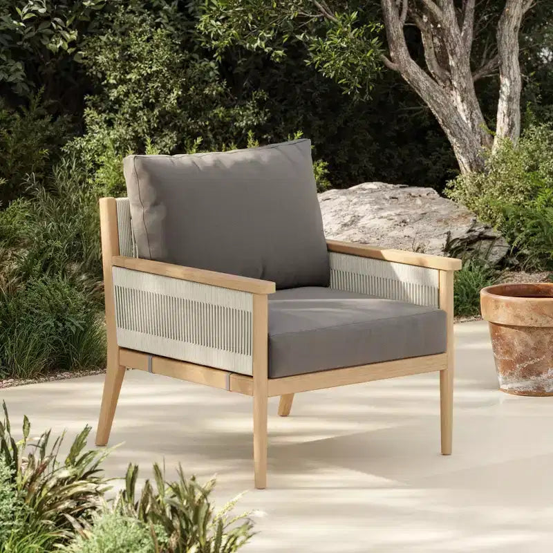 Nathan James Kayden Fauteuil d'appoint d'extérieur Gris foncé