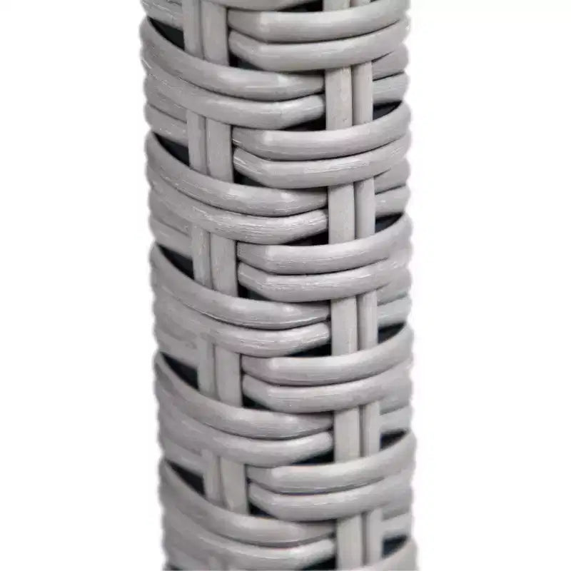 Greemotion Chaises de bar d'extérieur empilables sans accoudoirs Cyprus 6 pièces, grises : Résistantes aux UV, tout temps, cadre en aluminium
