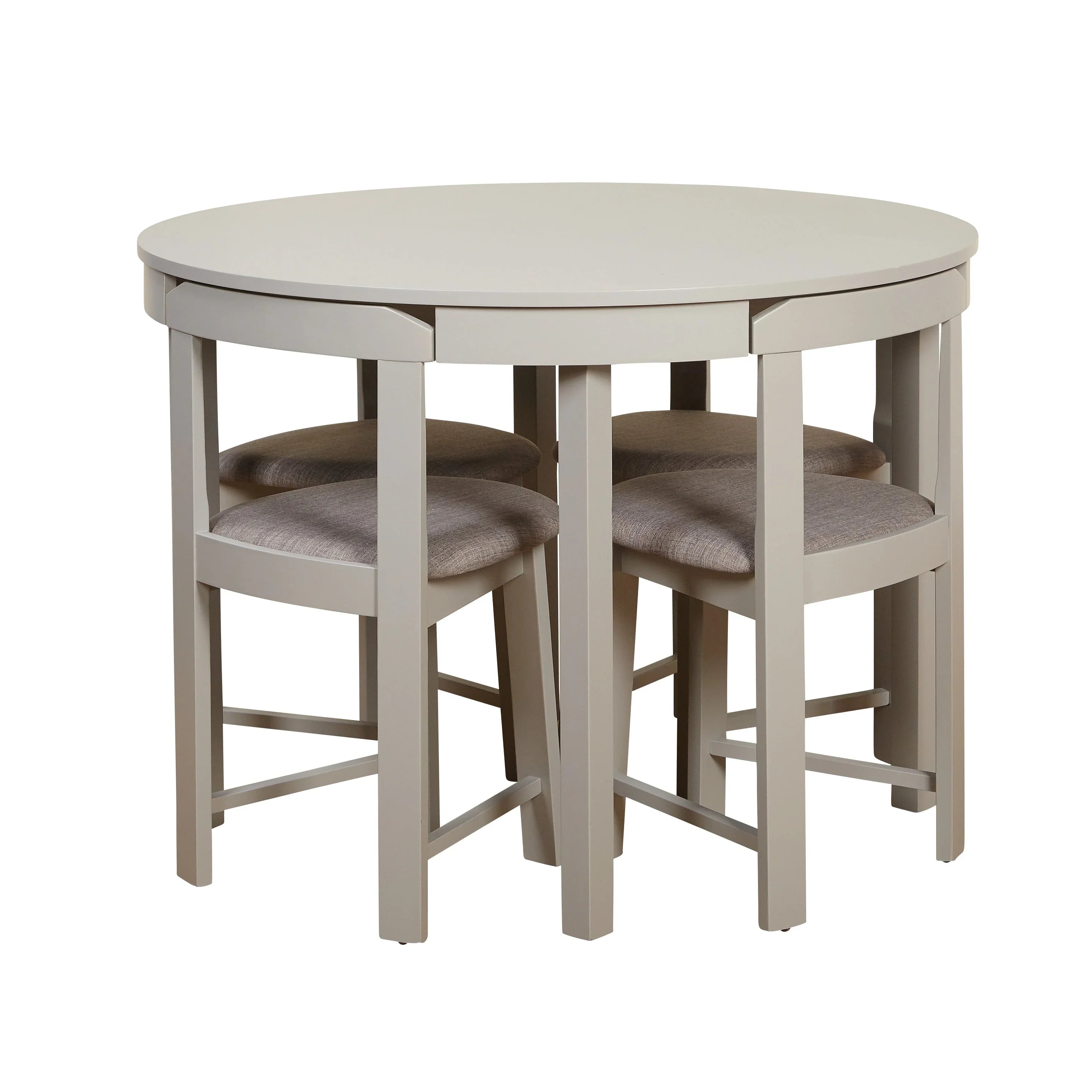 Ensemble de salle à manger rond compact 5 pièces Harrisburg Tobey