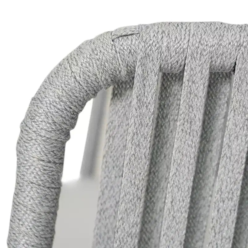 Christopher Knight Home Ivan Chaises de club en corde tressée acacia et cadre en fer (Lot de 2)