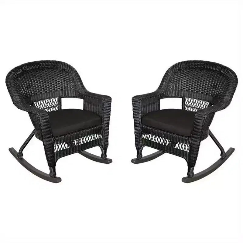 Chaise HomeStock Rocker Classic Comfort avec coussin – Lot de 2