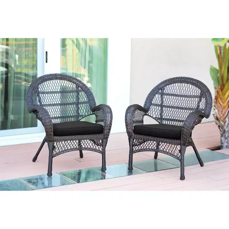 HomeStock Chaise médiévale Majesty avec coussin - Lot de 2