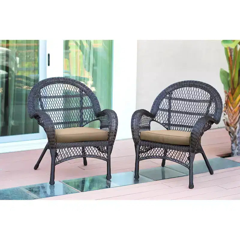 HomeStock Chaise médiévale Majesty avec coussin - Lot de 2