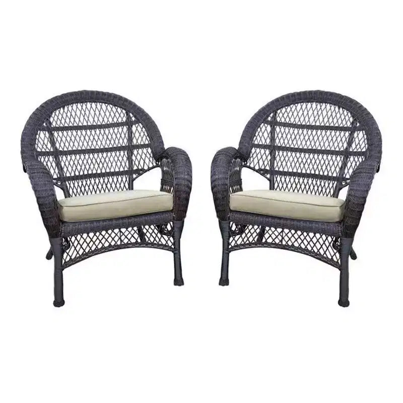 HomeStock Chaise médiévale Majesty avec coussin - Lot de 2