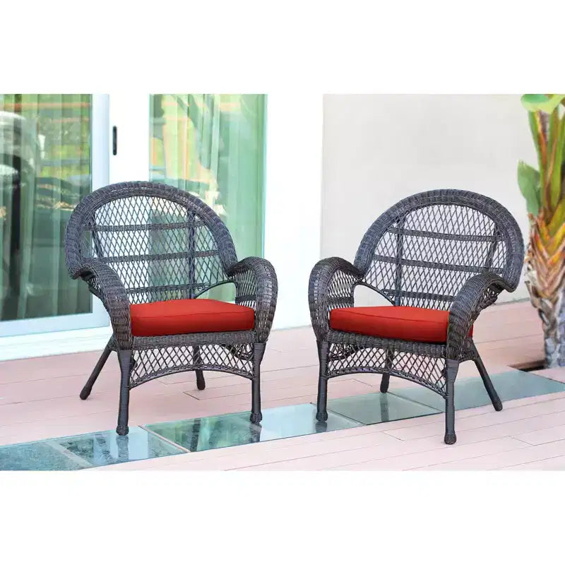 HomeStock Chaise médiévale Majesty avec coussin - Lot de 2