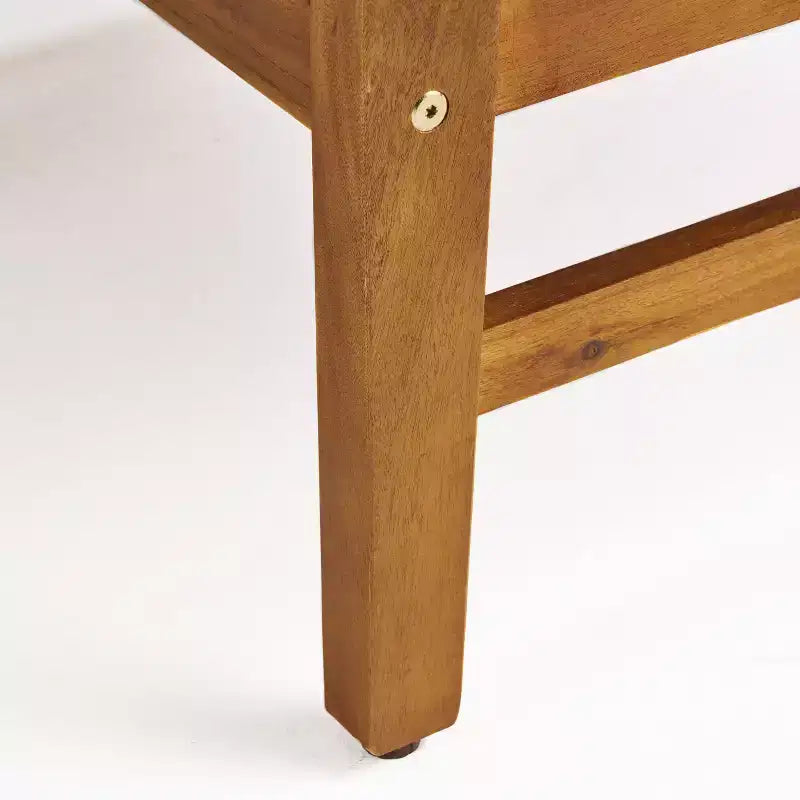 GDFStudio Abena Fauteuils de jardin en bois d'acacia avec coussins (lot de 4)