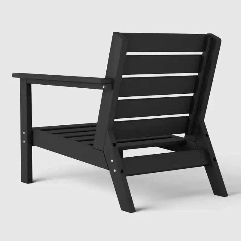 WestinTrends Avalon Fauteuil d'angle d'extérieur en PEHD, accoudoir à droite, avec coussins profonds