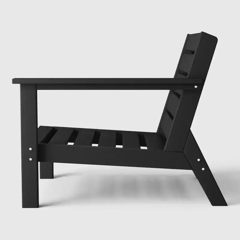 WestinTrends Avalon Fauteuil d'angle d'extérieur en PEHD, accoudoir à droite, avec coussins profonds