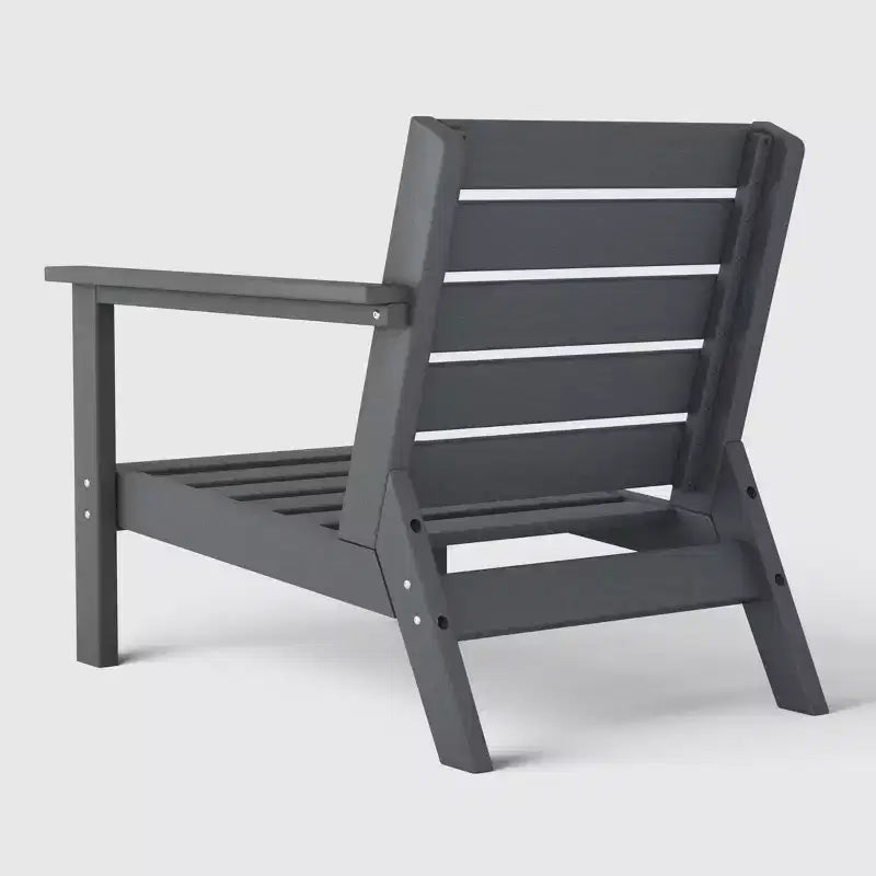 WestinTrends Avalon Fauteuil d'angle d'extérieur en PEHD, accoudoir à droite, avec coussins profonds