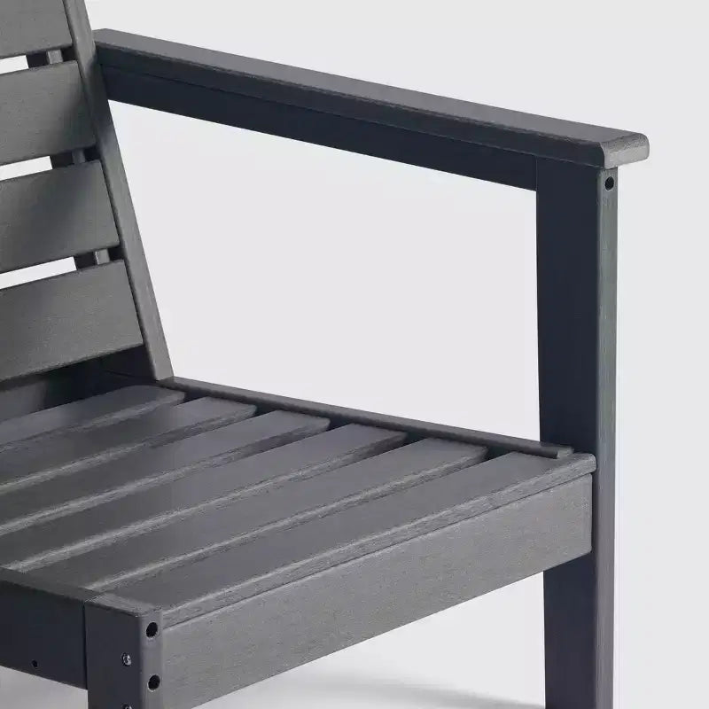 WestinTrends Avalon Fauteuil d'angle d'extérieur en PEHD, accoudoir à droite, avec coussins profonds