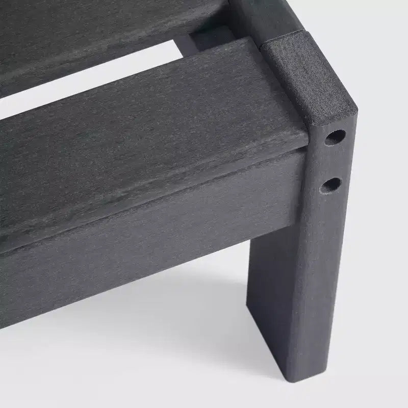 WestinTrends Avalon Fauteuil d'angle d'extérieur en PEHD, accoudoir à droite, avec coussins profonds