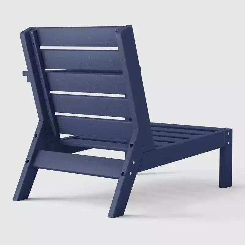 WestinTrends Avalon Fauteuil d'angle d'extérieur en PEHD, accoudoir à droite, avec coussins profonds