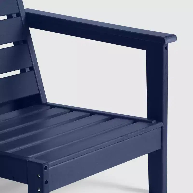 WestinTrends Avalon Fauteuil d'angle d'extérieur en PEHD, accoudoir à droite, avec coussins profonds