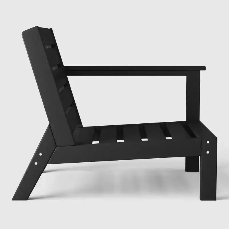 WestinTrends Avalon Fauteuil d'angle d'extérieur en PEHD, accoudoir à droite, avec coussins profonds