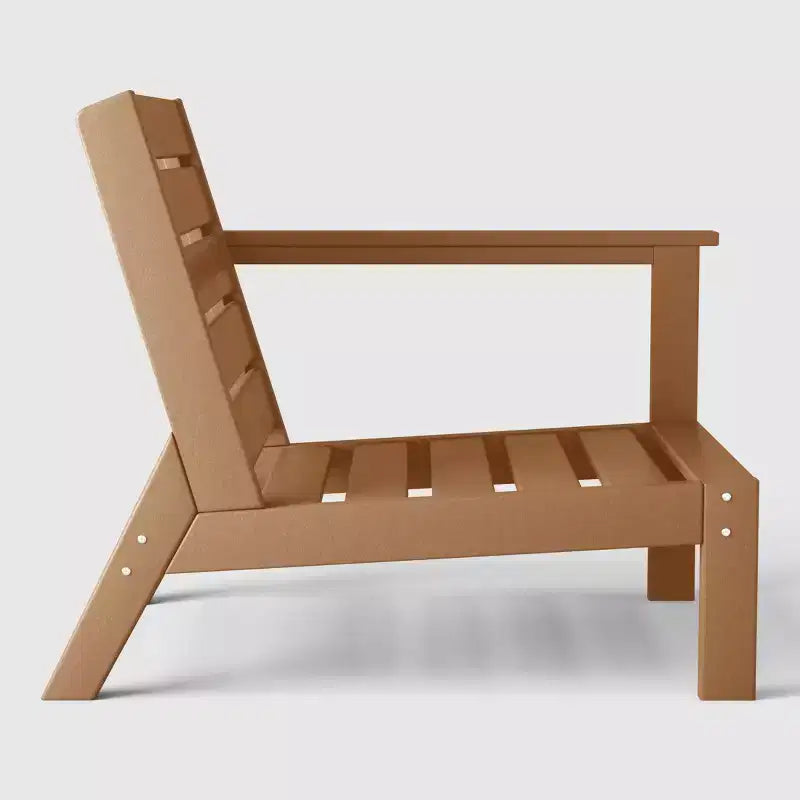 WestinTrends Avalon Fauteuil d'angle d'extérieur en PEHD, accoudoir à droite, avec coussins profonds