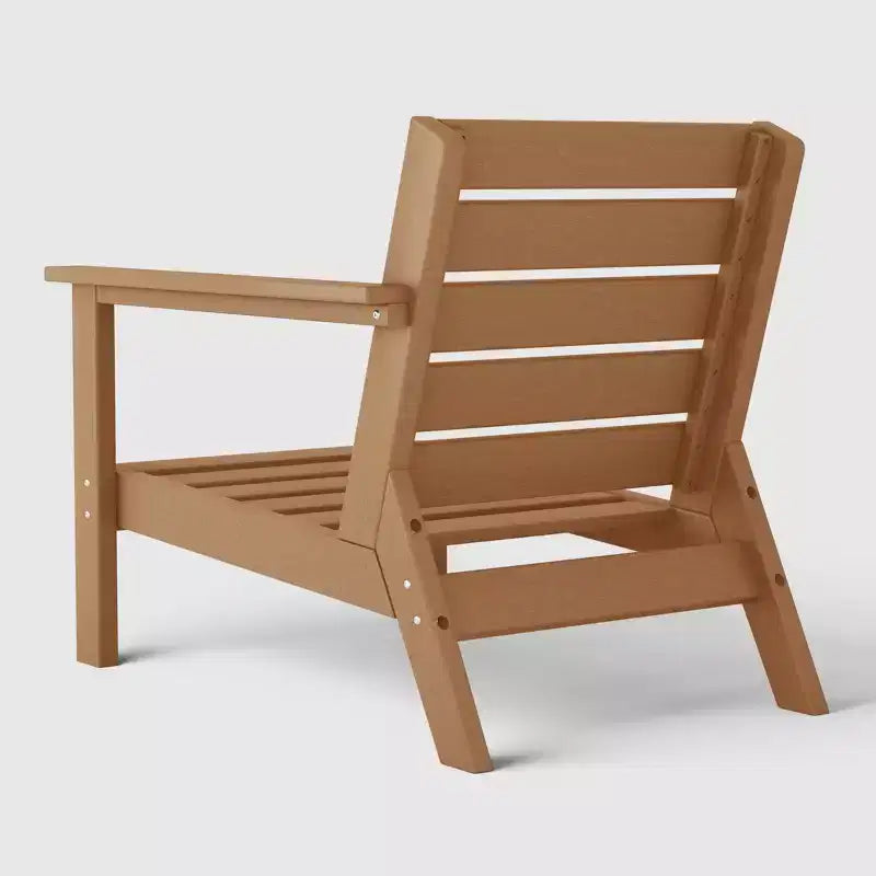 WestinTrends Avalon Fauteuil d'angle d'extérieur en PEHD, accoudoir à droite, avec coussins profonds
