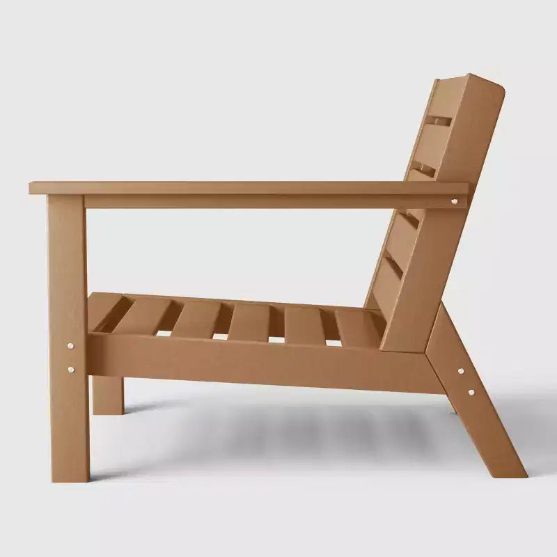 WestinTrends Avalon Fauteuil d'angle d'extérieur en PEHD, accoudoir à droite, avec coussins profonds