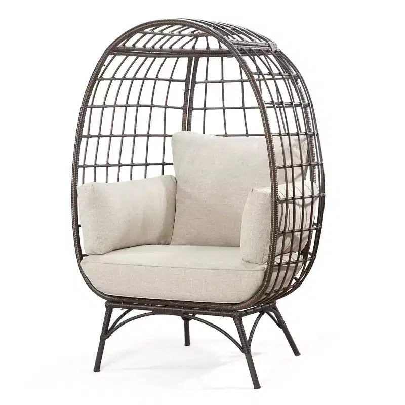 UPTIOT Egg Patio Chair with Cushions