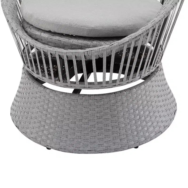 Christopher Knight Home Acheson Fauteuil d'appoint moderne en rotin et fer forgé pour l'extérieur