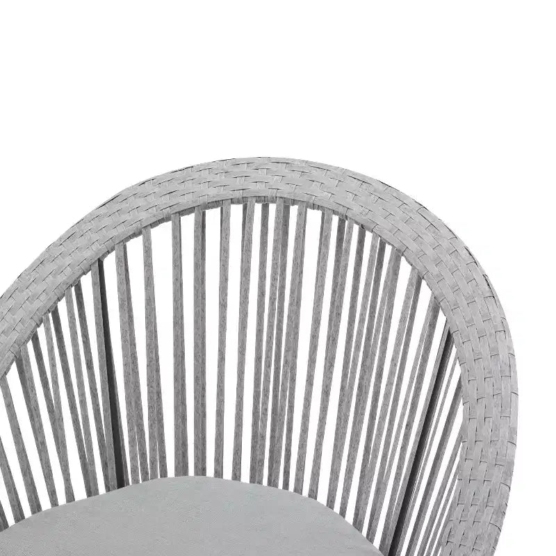 Christopher Knight Home Acheson Fauteuil d'appoint moderne en rotin et fer forgé pour l'extérieur