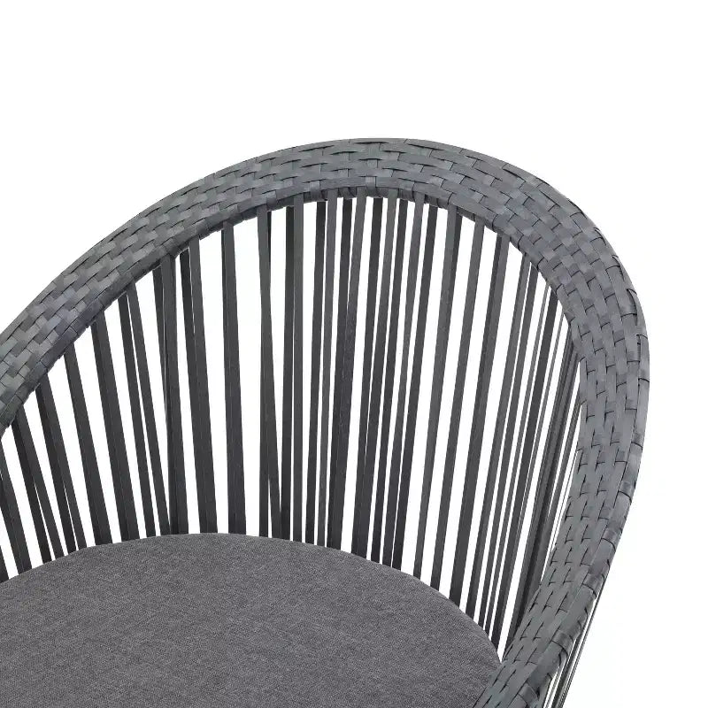 Christopher Knight Home Acheson Fauteuil d'appoint moderne en rotin et fer forgé pour l'extérieur