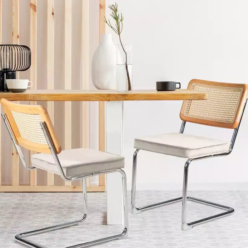 UPTIOT Chaise d'appoint en velours (Lot de 2)