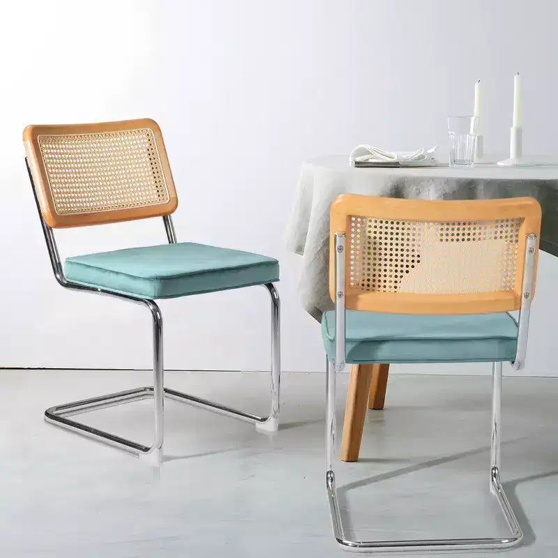 UPTIOT Chaise d'appoint en velours (Lot de 2)