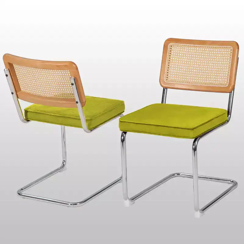 UPTIOT Chaise d'appoint en velours (Lot de 2)