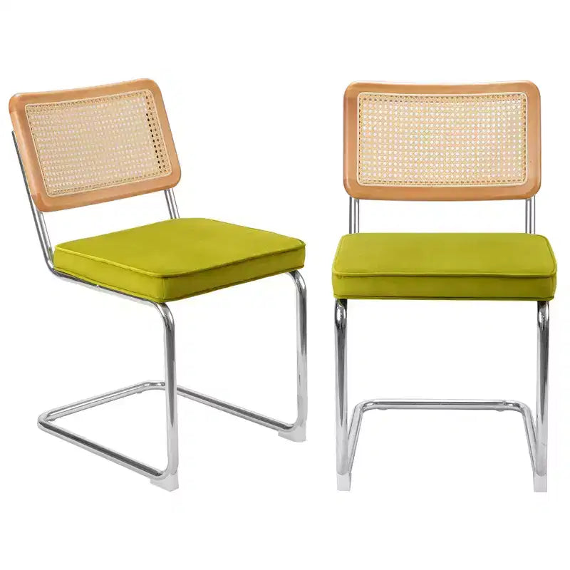 UPTIOT Chaise d'appoint en velours (Lot de 2)