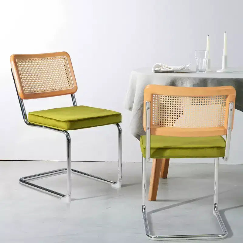 UPTIOT Chaise d'appoint en velours (Lot de 2)